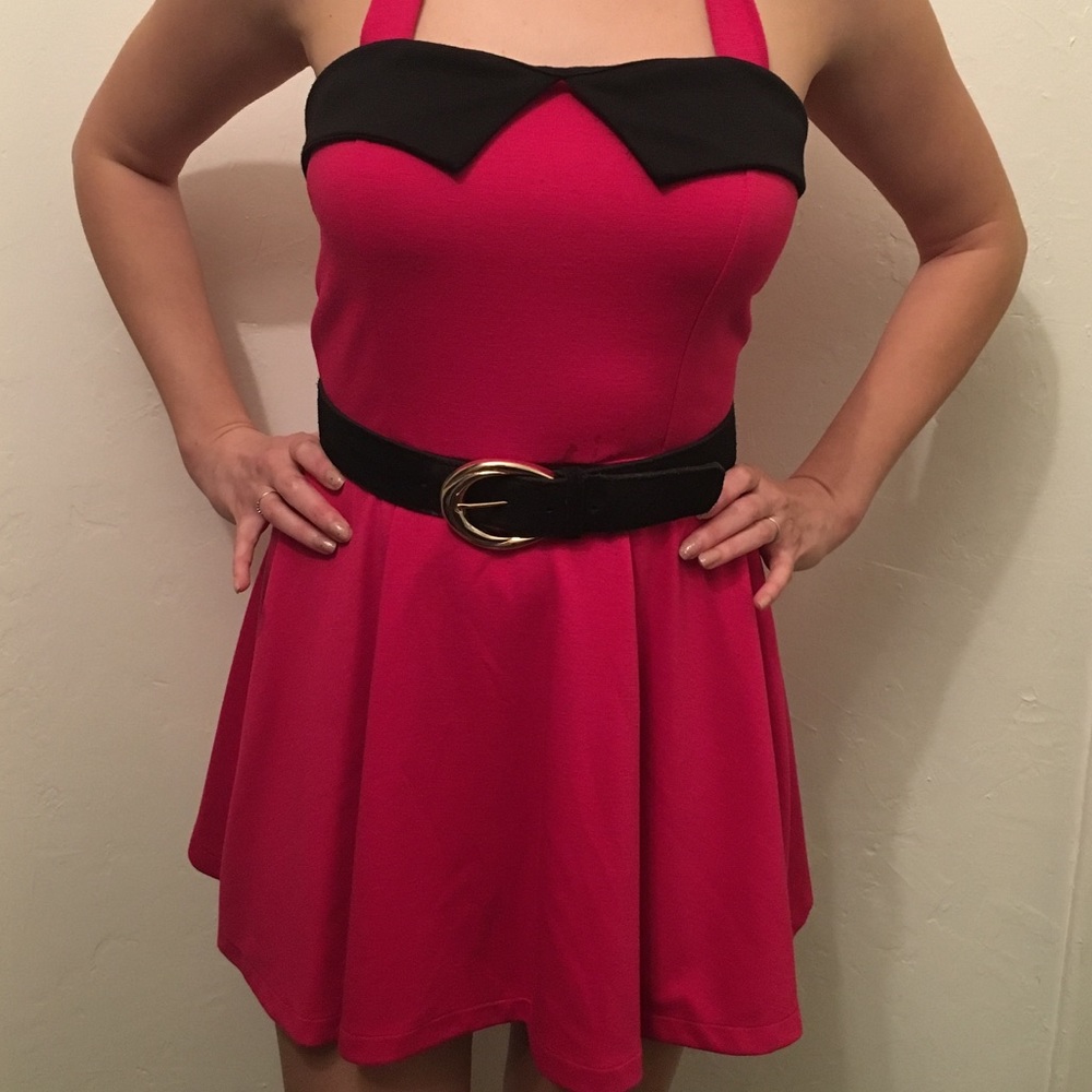 Sidecca pink halter dress